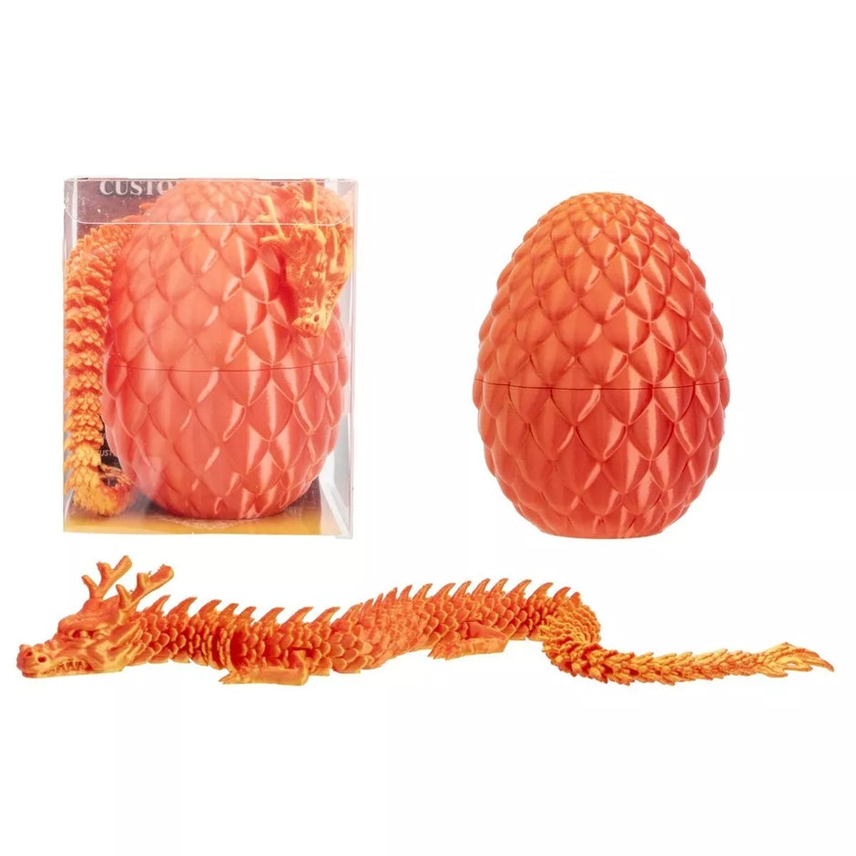 3D kiaušinis su drakonu arba gyvate 10 cm