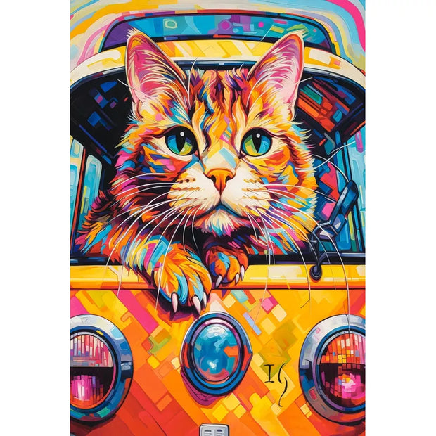 Castorland dėlionė Cat Bus Travel 1000 det.