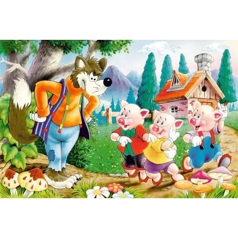 Castorland dėlionė Three Little Pigs  60 det.