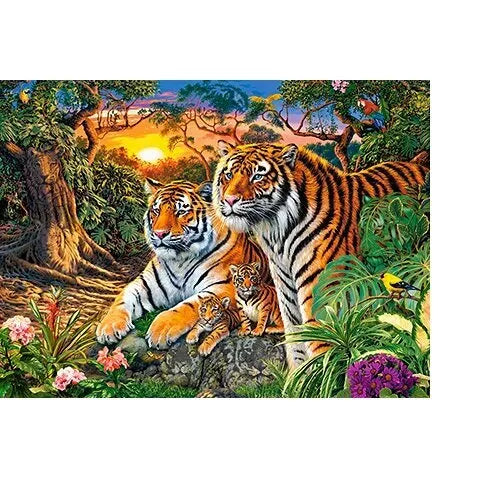 Castorland dėlionė Tiger Family 2000 det.