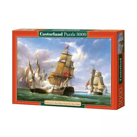 Castorland dėlionė  „Combat between the French And The English Vessel" 3000 det.
