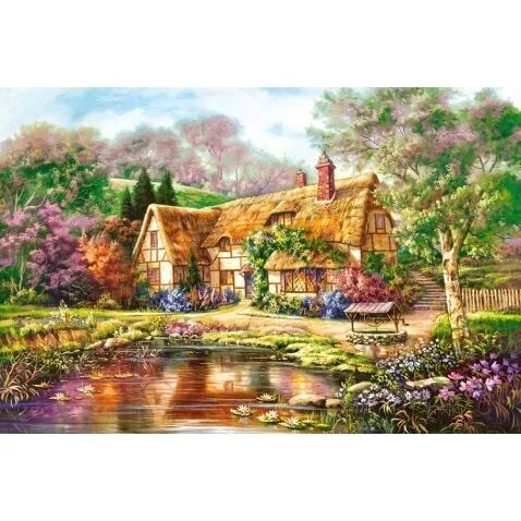 Castorland dėlionė   Twilight At Woodgreen Pond 3000 det.