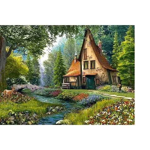 Castorland dėlionė Toadstool Cottage 2000 det.