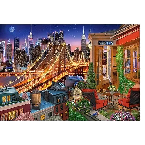 Castorland dėllionė Brooklyn Bridge Lights 1000 det