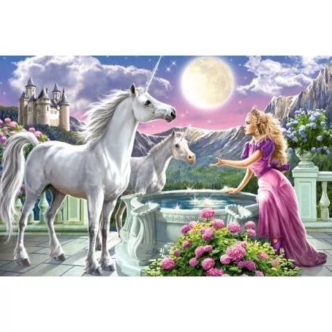 Castorland dėlionė Princess and her Unicorns 120 det.