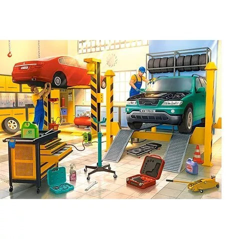 Castorland Dėlionė Car Workshop 120 det.