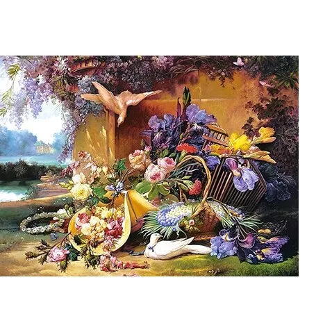 Castorland dėlionė Elegant Still Life with Flowers, Eugene Bidau 2000 det.