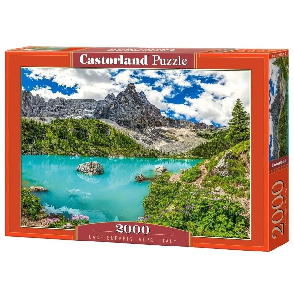 Castorland dėlionė Lake Sorapis, Alps, Italy 2000 det
