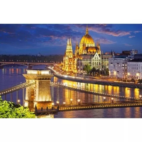 Castorland dėlionė Budapest view at dusk 2000 det.