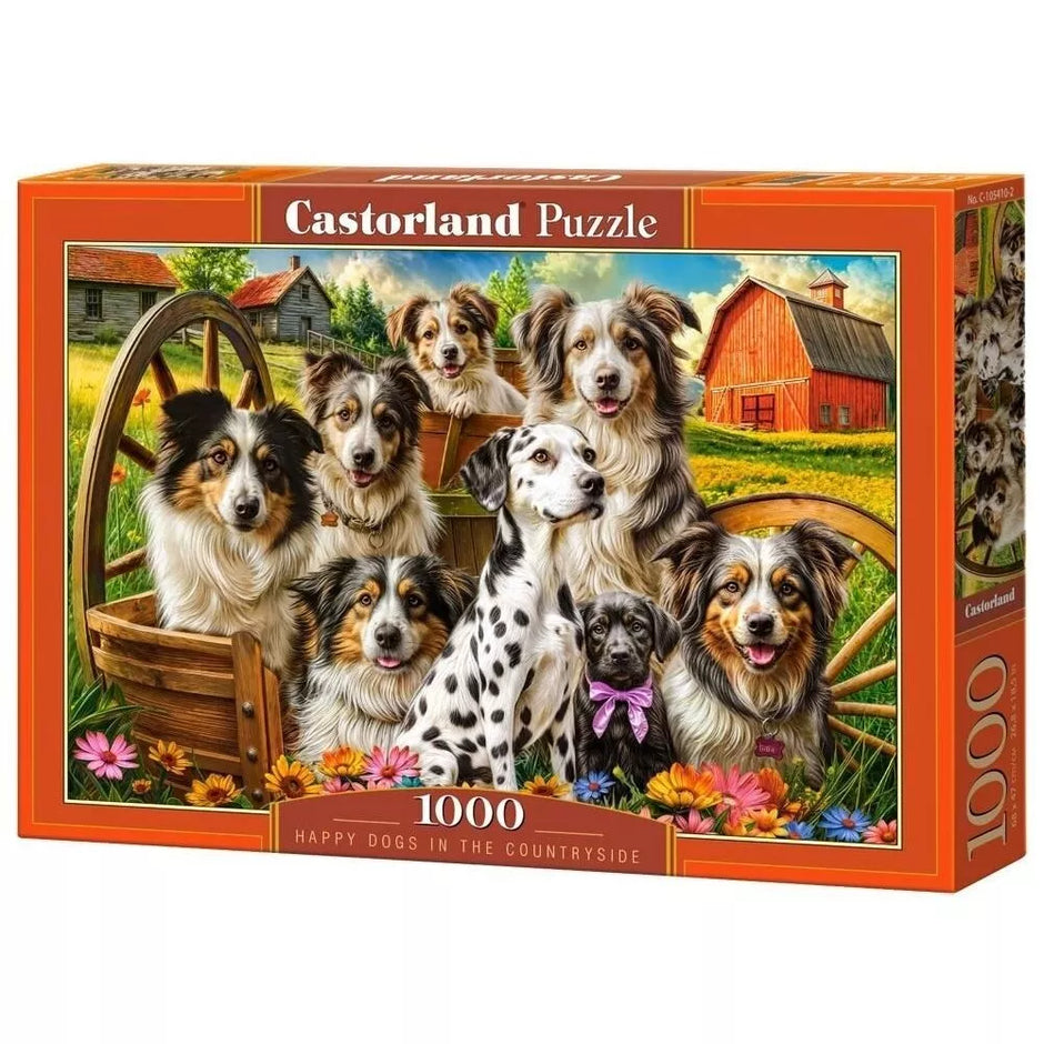 Castorland dėllionė Happy Dogs In The Countryside 1000 det