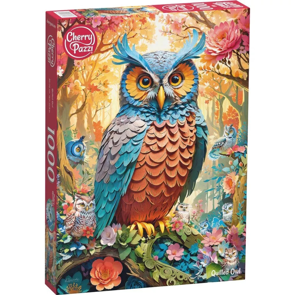 CherryPazzi dėlionė Quilled Owl 1000 det