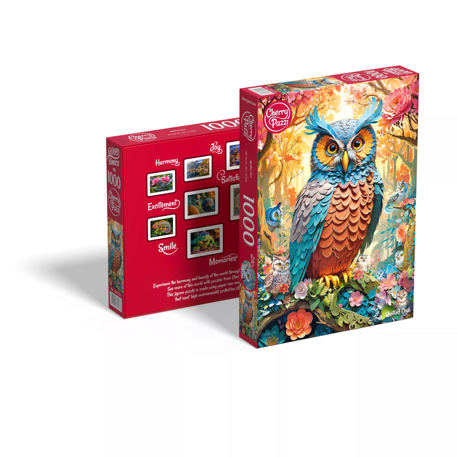 CherryPazzi dėlionė Quilled Owl 1000 det