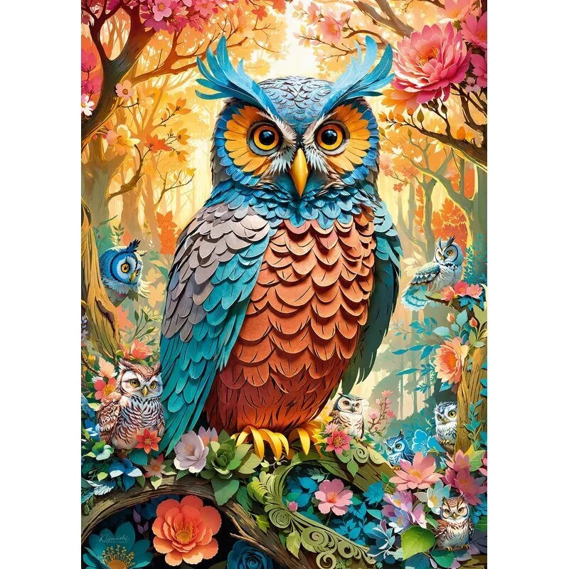 CherryPazzi dėlionė Quilled Owl 1000 det