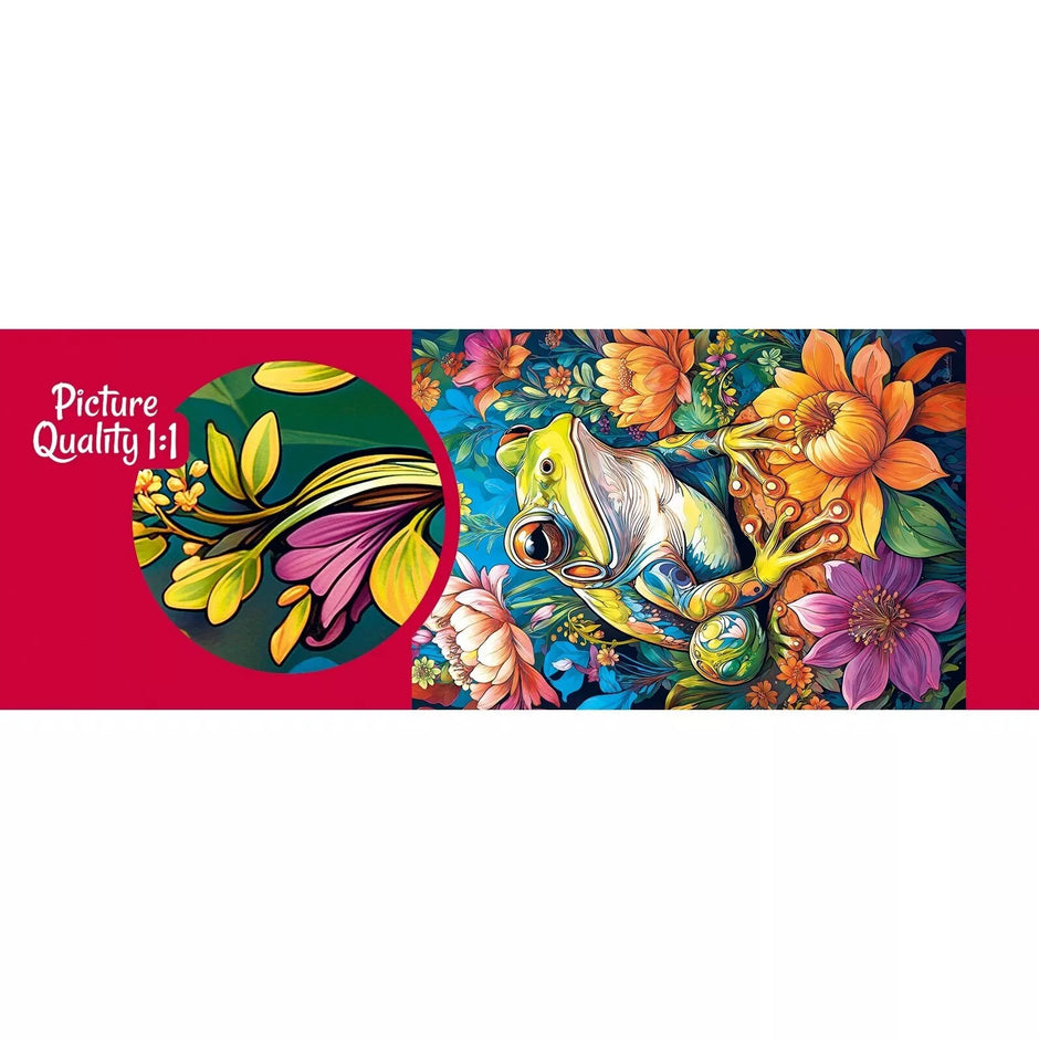 CherryPazzi dėlionė Flower Power Frog1000 det
