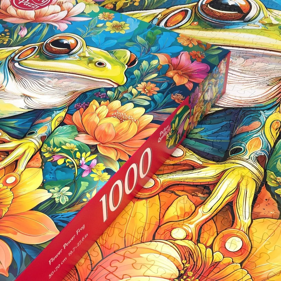 CherryPazzi dėlionė Flower Power Frog1000 det