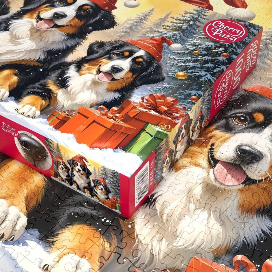 CherryPazzi dėlionė Holiday Puppies 1000 det