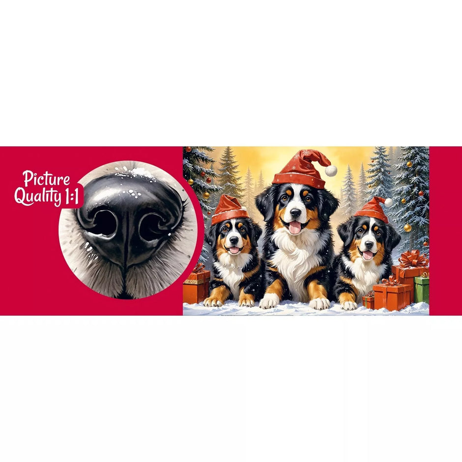 CherryPazzi dėlionė Holiday Puppies 1000 det