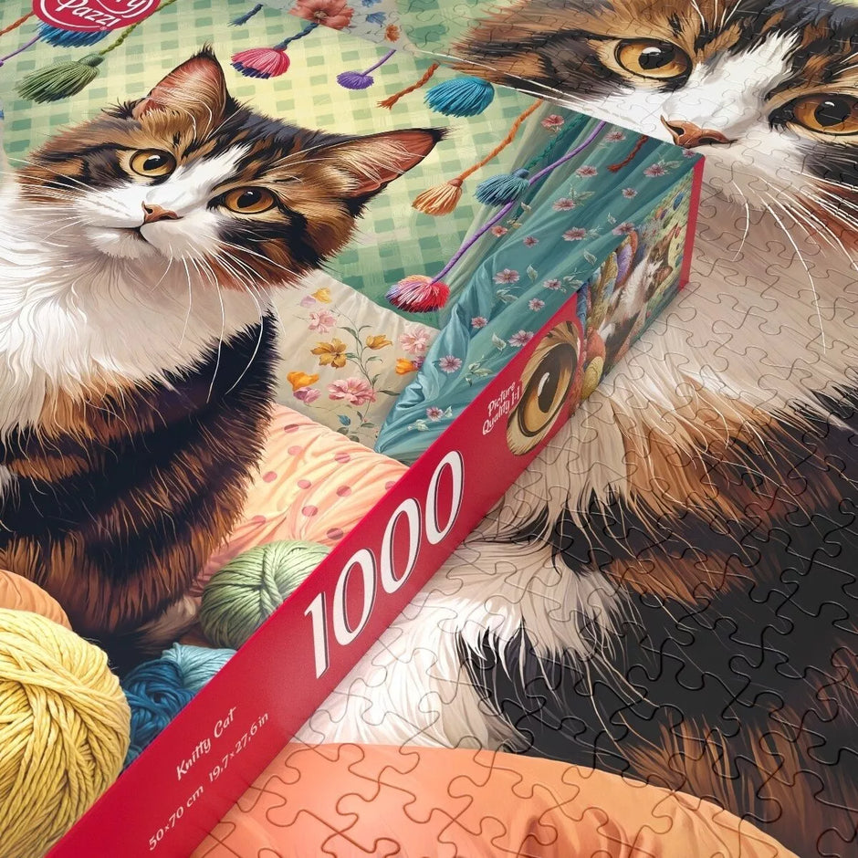 CherryPazzi dėlionė Knitty Cat 1000 det