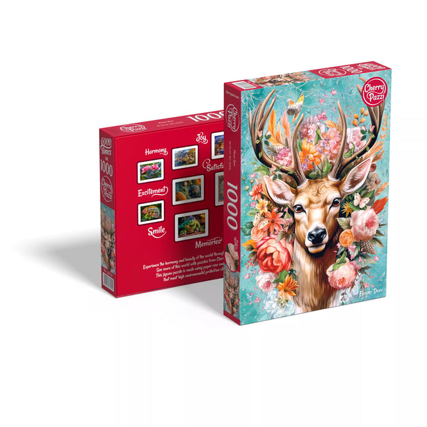 CherryPazzi dėlionė Flower Deer 1000 det