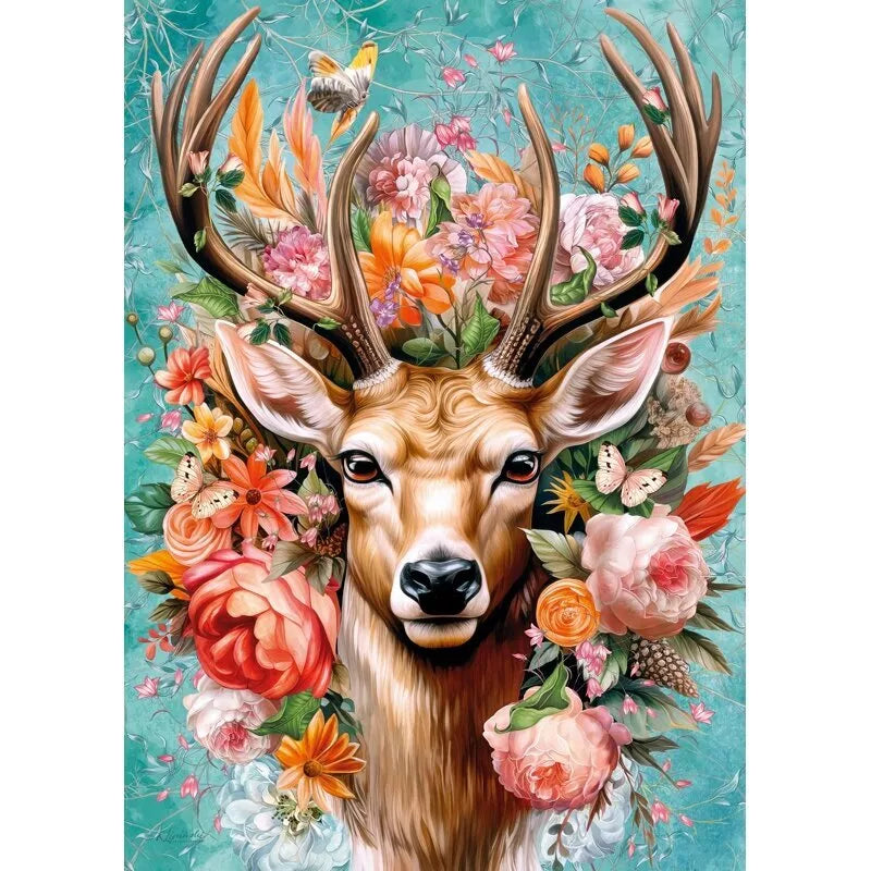CherryPazzi dėlionė Flower Deer 1000 det