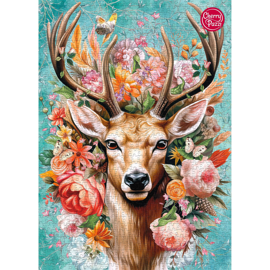 CherryPazzi dėlionė Flower Deer 1000 det