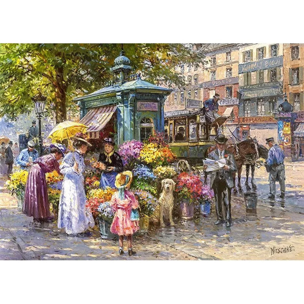 CherryPazzi dėlionė Blumenmarkt 1000 det.
