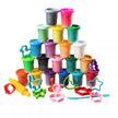 Natūralaus plastilino  modelino rinkinys Fantazijų puokštė Genio Kids 20 spalvų