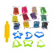 Genio kids plastilinas - modelinas 12 spalvų su formelėmis