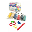 Genio kids plastilinas - modelinas 6 spalvos su formelėmis