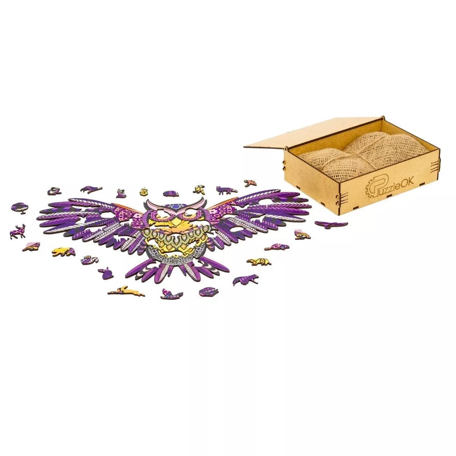 PUZZLEOK medinė dėlionė Magiška pelėda 69 det