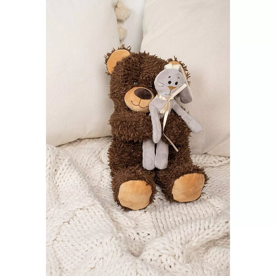 Fancy minkštas meškis su kiškiuku Čibo 27 cm