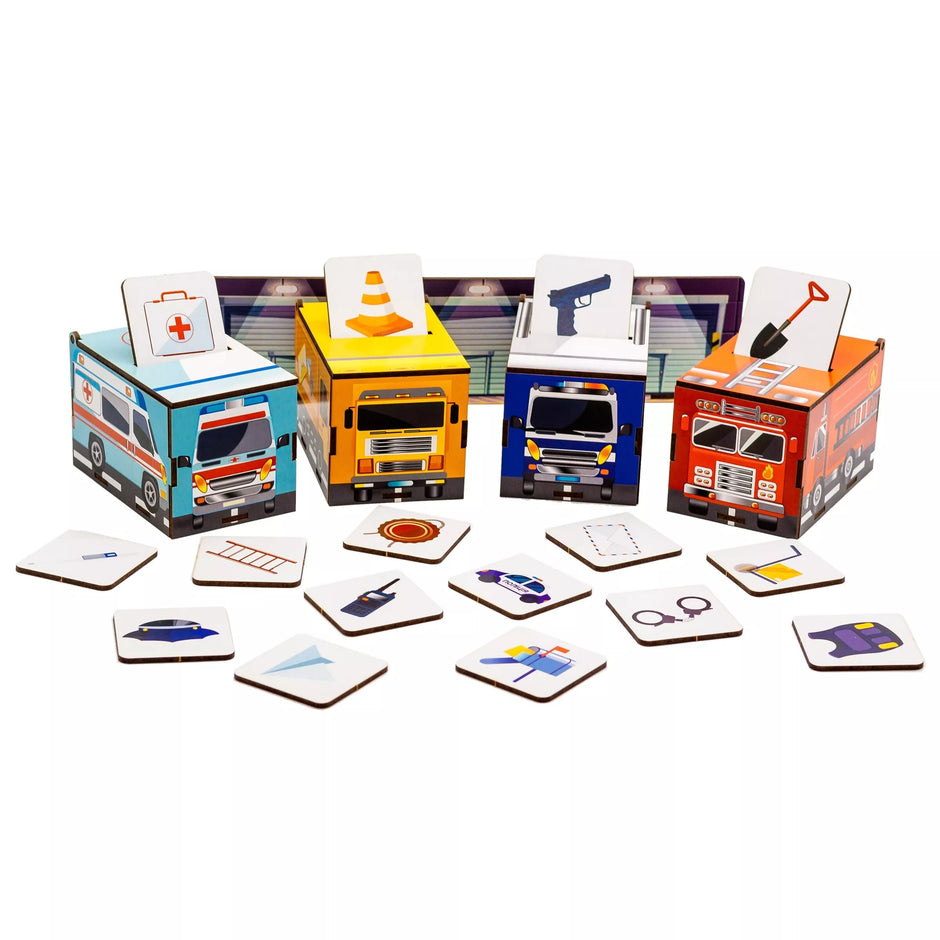 PuzzleOK rūšiuokliai Montessori Profesijos