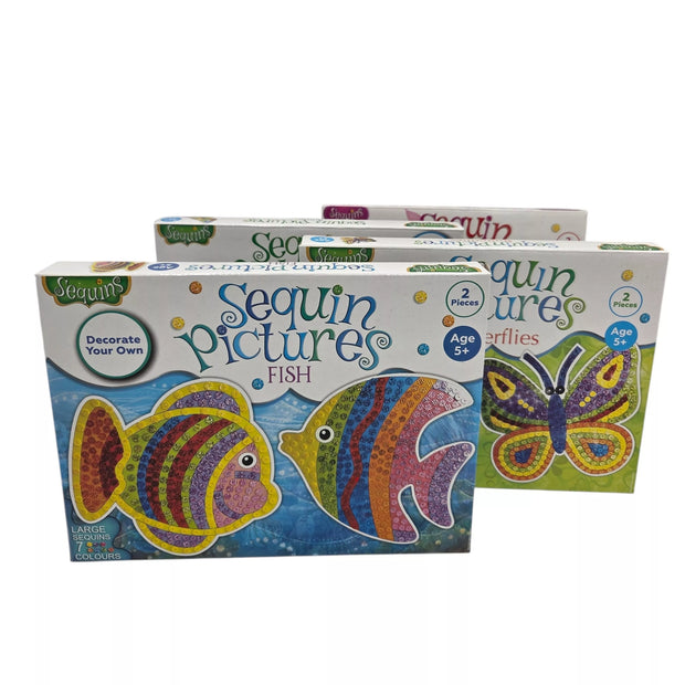 Sequins kūrybos rinkinys su blizgučiais