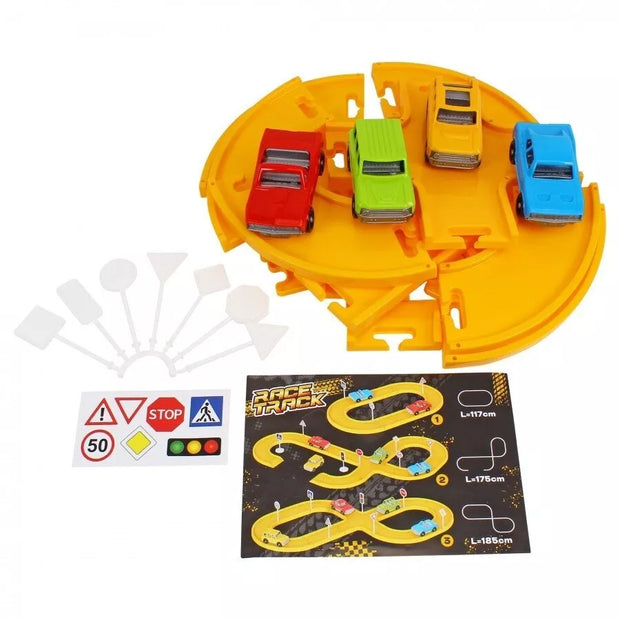 Technok automobilių trasa su mašinytėmis