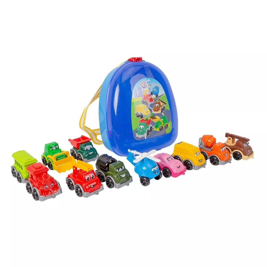 Technok mini mašinėlių rinkinys kuprinėje