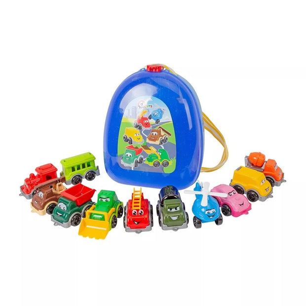 Technok mini mašinėlių rinkinys kuprinėje