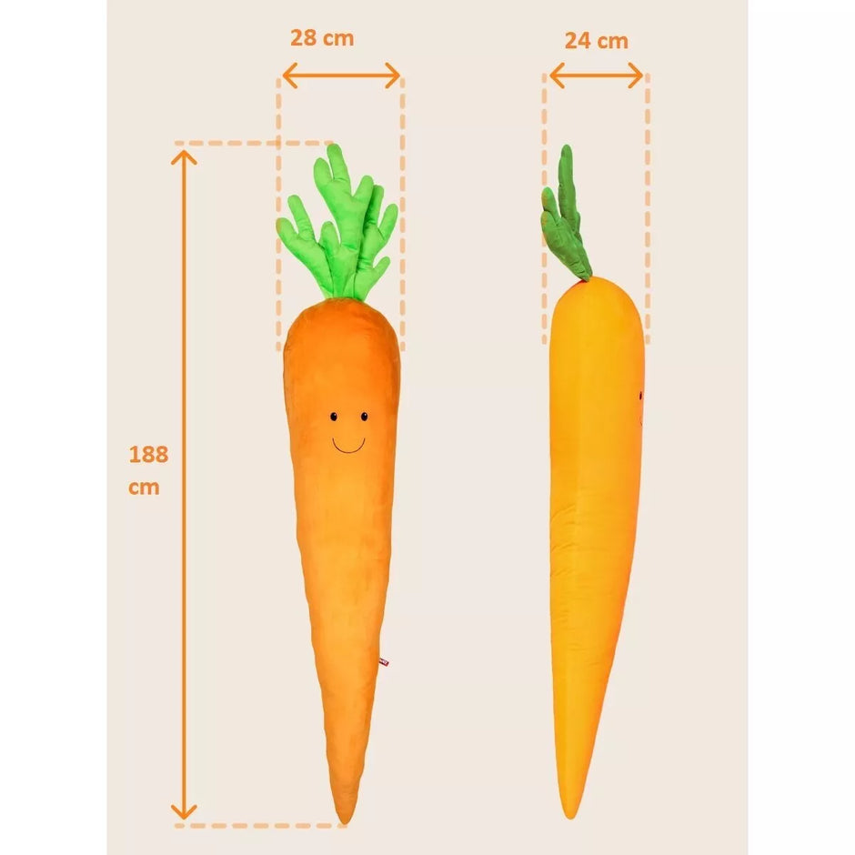 Fancy minkštas žaislas pagalvė Morka 188 cm