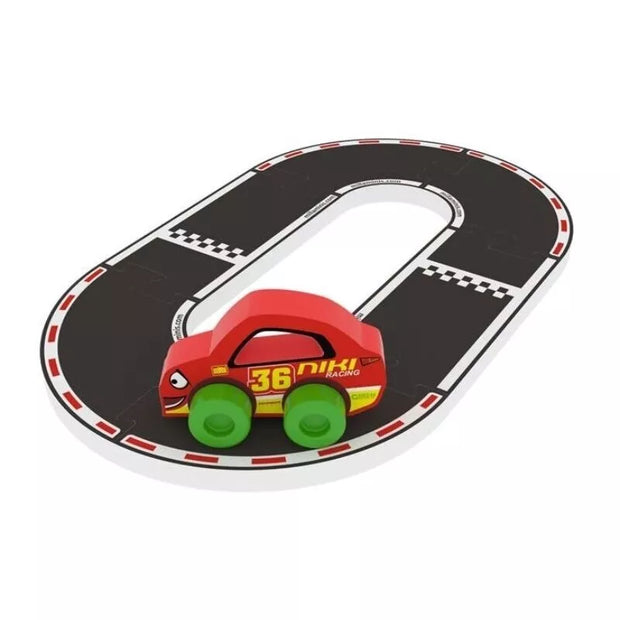 Žaislas "Trasa su mašinėlė" mažiausiems